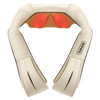 Nekteck Shiatsu Neck Massager with Heat for Pain Relief Deep Tissue, 2026 Upgraded 3D Back Shoulder Kneading Massage Pillow, Body Muscle Relaxation Tool Gifts for Him Her Mom Dad, Gray (NOT Cordless)