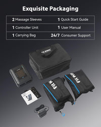 FIT KING Professional Air Compression Leg Recovery System, Cordless Rechargeable Leg Compression Massager Boots for Fast Recovery & Improved Circulation, Compression Boot for Athletes (Medium)