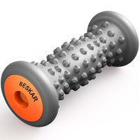 BESKAR Foot Massager Roller for Plantar Fasciitis Relief, Portable, Deep Tissue Muscle Massage, Foot Arch and Heel Pain, Reflexology Tool