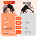 Comfytemp Cordless Red Light Therapy for Shoulder, 94 LEDs Wearable Near Infrared Light Wrap, 3D Portable Flexible Wrap with Timer, 660nm & 850nm (No Massage,One Size)