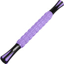 Muscle Roller Massage Roller Stick- Deep Tissue Fascia Blaster for Myofascial Pain Relief, Lymphatic Drainage & Body Sculpting, Handheld Physical Therapy & Recovery Tool (Purple Black-18 inch)