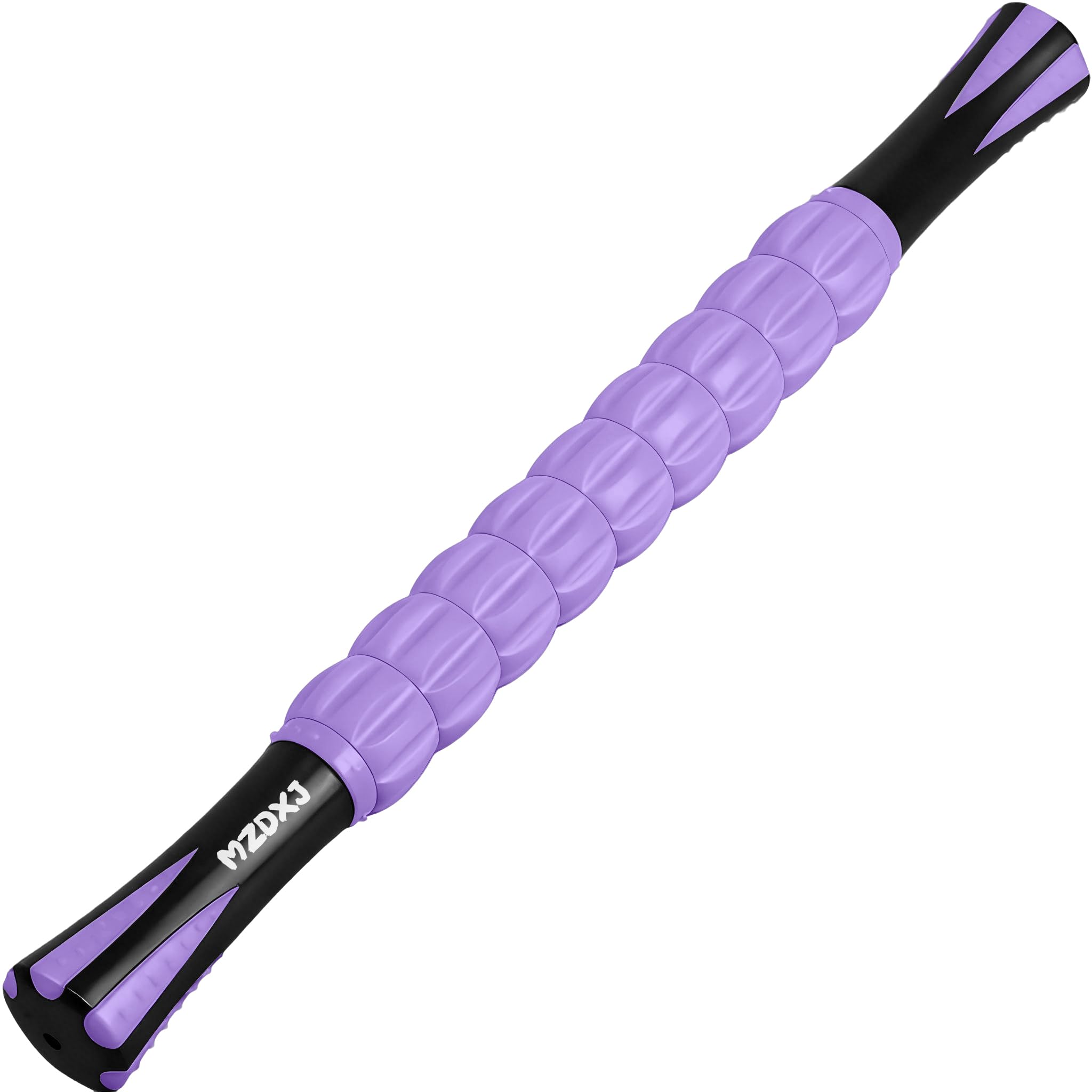 Muscle Roller Massage Roller Stick- Deep Tissue Fascia Blaster for Myofascial Pain Relief, Lymphatic Drainage & Body Sculpting, Handheld Physical Therapy & Recovery Tool (Purple Black-18 inch)