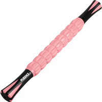 Muscle Roller Massage Roller Stick- Deep Tissue Fascia Blaster for Myofascial Pain Relief, Lymphatic Drainage & Body Sculpting, Handheld Physical Therapy & Recovery Tool (Purple Black-18 inch)