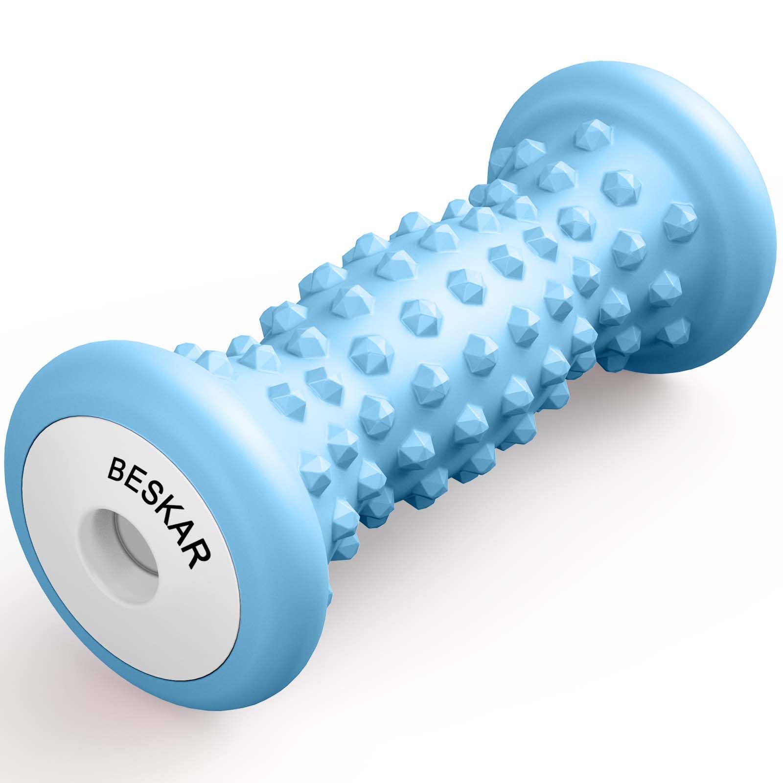BESKAR Foot Massager Roller for Plantar Fasciitis Relief, Portable, Deep Tissue Muscle Massage, Foot Arch and Heel Pain, Reflexology Tool