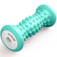 BESKAR Foot Massager Roller for Plantar Fasciitis Relief, Portable, Deep Tissue Muscle Massage, Foot Arch and Heel Pain, Reflexology Tool