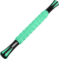 Muscle Roller Massage Roller Stick- Deep Tissue Fascia Blaster for Myofascial Pain Relief, Lymphatic Drainage & Body Sculpting, Handheld Physical Therapy & Recovery Tool (Purple Black-18 inch)