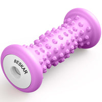 BESKAR Foot Massager Roller for Plantar Fasciitis Relief, Portable, Deep Tissue Muscle Massage, Foot Arch and Heel Pain, Reflexology Tool