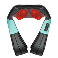 Nekteck Shiatsu Neck Massager with Heat for Pain Relief Deep Tissue, 2026 Upgraded 3D Back Shoulder Kneading Massage Pillow, Body Muscle Relaxation Tool Gifts for Him Her Mom Dad, Gray (NOT Cordless)