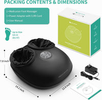 Medcursor Foot Massager with Heat - 2026 Upgraded Shiatsu Deep Kneading Machine, Multi Air Compression Intensity, Smart APP Mobile Remote Control, Feet Massage for Home and Office Use