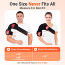 Comfytemp Cordless Red Light Therapy for Shoulder, 94 LEDs Wearable Near Infrared Light Wrap, 3D Portable Flexible Wrap with Timer, 660nm & 850nm (No Massage,One Size)