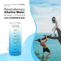 ELEVATE SUPERWATER Premium Hydrogen Water (24 pack). Highest Hydrogen (3-5 PPM) and Lowest -650 ORP. Supports Recovery, Energy, Hydration, Focus, and Endurance. BACKED BY SCIENCE.