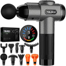 TOLOCO Massage Gun, Deep Tissue Back Massage for Athletes for Pain Relief, Percussion Massager with 10 Massages Heads & Silent Brushless Motor, Valentines Day Gifts for Him Her, Black
