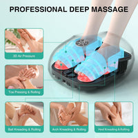Medcursor Foot Massager with Heat - 2026 Upgraded Shiatsu Deep Kneading Machine, Multi Air Compression Intensity, Smart APP Mobile Remote Control, Feet Massage for Home and Office Use