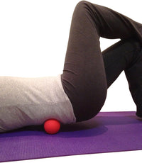 Massage Lacrosse Balls for Myofascial Release, Trigger Point Therapy, Muscle Knots, and Yoga Therapy. Set of 2 Firm Balls (Blue and Red)