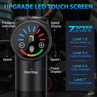 TOLOCO Massage Gun, Deep Tissue Back Massage for Athletes for Pain Relief, Percussion Massager with 10 Massages Heads & Silent Brushless Motor, Valentines Day Gifts for Him Her, Black