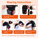 Comfytemp Cordless Red Light Therapy for Shoulder, 94 LEDs Wearable Near Infrared Light Wrap, 3D Portable Flexible Wrap with Timer, 660nm & 850nm (No Massage,One Size)
