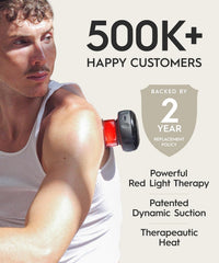 REVO The Original 4-in-1 Smart Cupping Therapy Massager, Red Light Therapy for Targeted Pain Relief, Knots, Aches, Muscle Soreness, Circulation & Tighter Skin, Portable Cupping Kit