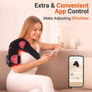 Comfytemp Cordless Red Light Therapy for Shoulder, 94 LEDs Wearable Near Infrared Light Wrap, 3D Portable Flexible Wrap with Timer, 660nm & 850nm (No Massage,One Size)