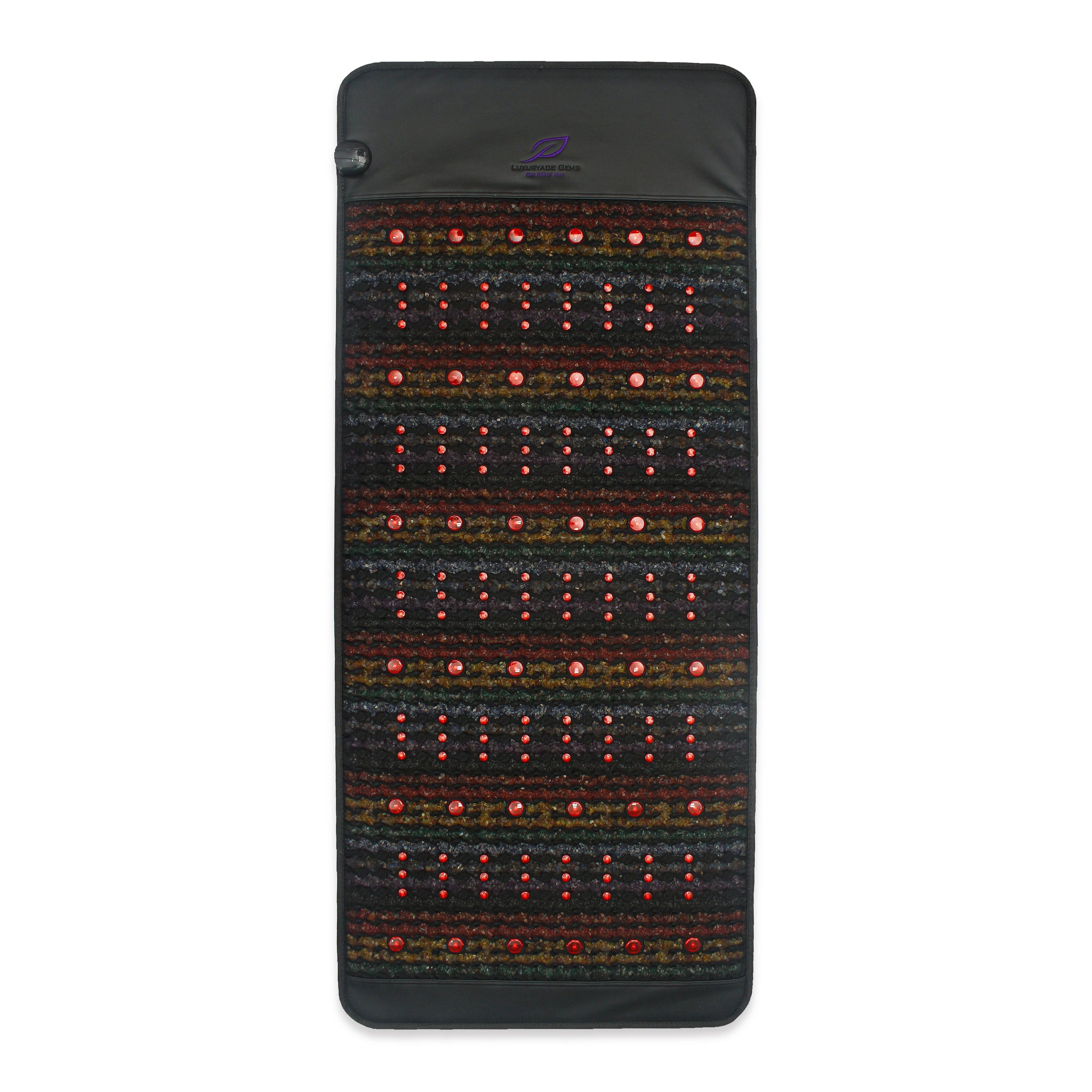 Luxuryade B190 Pemf FlR Infrared Heating Mat Crystal Amethyst Therapy Heating Photon Red Light PEMF Infrared Massage Mattress