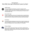 Luxuryade B190 Pemf FlR Infrared Heating Mat Crystal Amethyst Therapy Heating Photon Red Light PEMF Infrared Massage Mattress