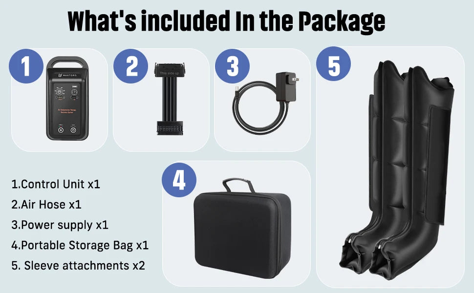 Full Leg Massager with 4 Air Chambers — Cordless USB-Powered Compression Boots for Relaxation and Daily Leg Care