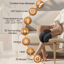 Cordless Heated Knee Massager — Vibration & Heat Therapy for Joint Relief