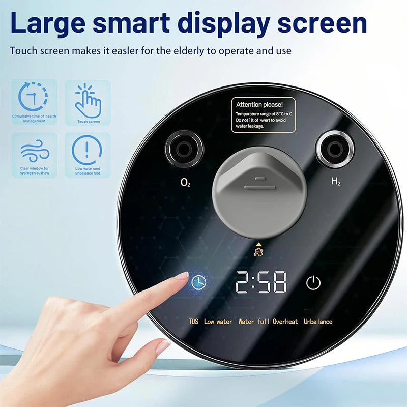 Hydrogen Inhalation Machine 225ml/min PEM Tech Hydrogen Generator 99.99% High Purity Hydrogen Concentrator H2 Oxygen Gas Inhaler