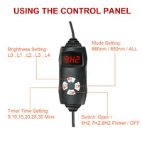 NEW LED Red Light Belt 660nm&850nm Infrared Light Therapy Pad for Body Fatigue Deep Therapy for Back Knee Hands Feet Relief