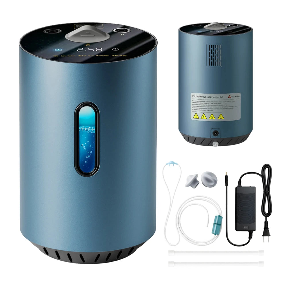 Hydrogen Inhalation Machine 225ml/min PEM Tech Hydrogen Generator 99.99% High Purity Hydrogen Concentrator H2 Oxygen Gas Inhaler