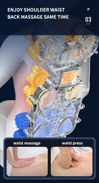 Back Waist Cervical Spine Multifunctional Full Body Neck Shoulder Electric Massage Cushion Household Kneading Shiatsu Massager