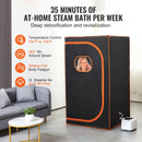 Portable Steam Sauna Tent Full Size 1000W Personal Sauna Blanket W/ Chair