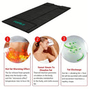Portable Infrared Sauna Blanket 86-167℉ Carbon Fiber Heating Velcro Non-toxic Waterproof Detox Weight Loss Relaxation Home Spa