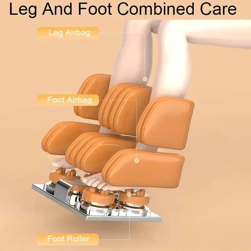 4D SL Tracking Massage Chair, Zero Gravity Recliner Chair, Full Body Airbag Massage Sofa, Office Chair with Touch Screen, 3-Year