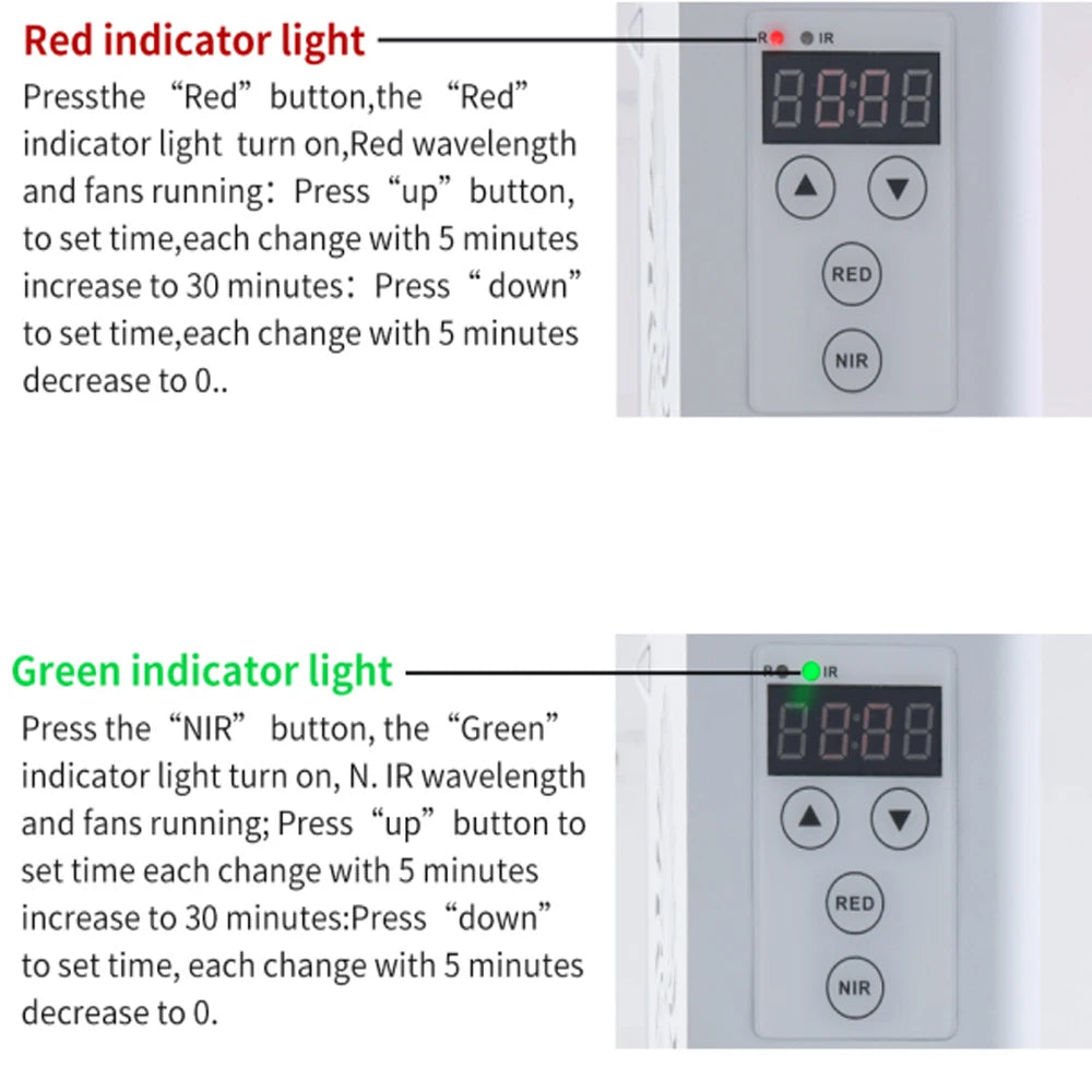 AG-Pro2000 Red Light Therapy Panel — 5-Wavelength LED for Full-Body Recovery