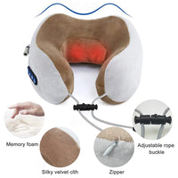 Electric Neck & Shoulder Massager — 3D Kneading Shiatsu Pillow with Vibration