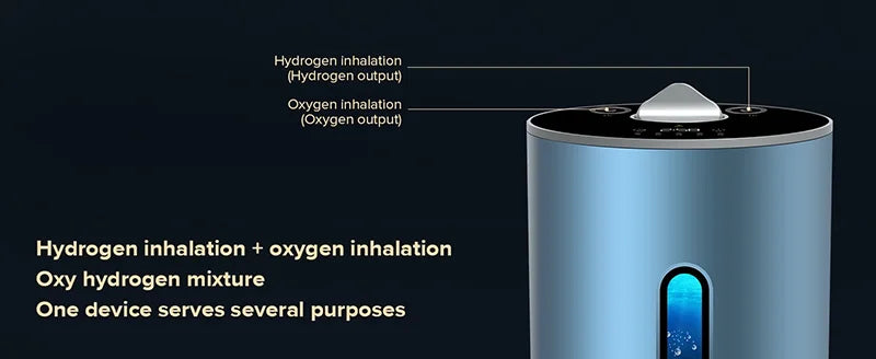Hydrogen Inhalation Machine 225ml/min PEM Tech Hydrogen Generator 99.99% High Purity Hydrogen Concentrator H2 Oxygen Gas Inhaler