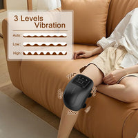 Cordless Heated Knee Massager — Vibration & Heat Therapy for Joint Relief