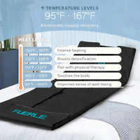 Portable Infrared Sauna Blanket 86-167℉ Carbon Fiber Heating Velcro Non-toxic Waterproof Detox Weight Loss Relaxation Home Spa