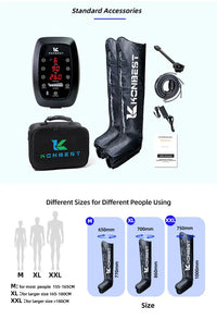 Massager Boots,8 Chambers Electric Sports Recovery Massage Air Compression Boots Therapy Leg Massager Physiotherapy Machine