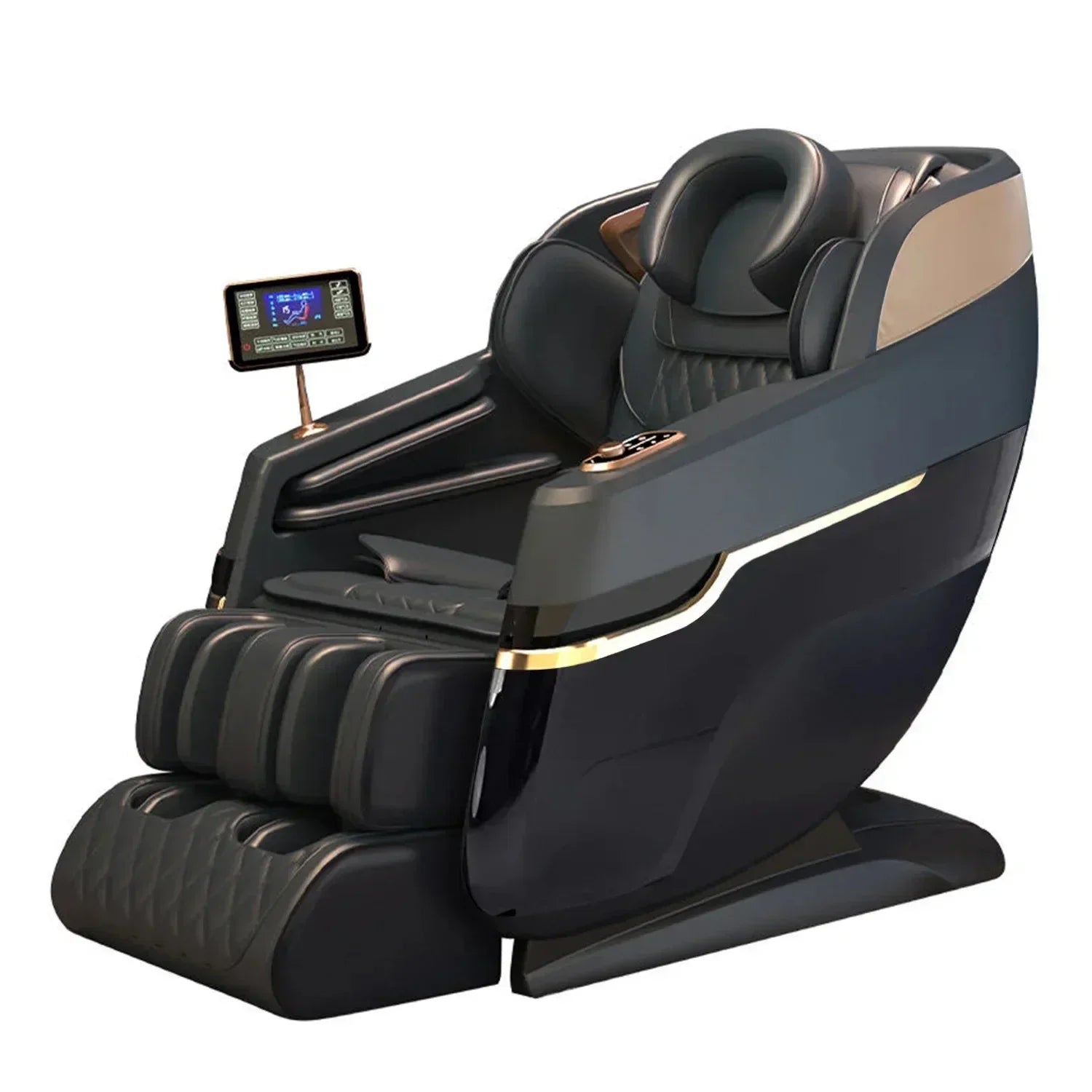 4D SL Tracking Massage Chair, Zero Gravity Recliner Chair, Full Body Airbag Massage Sofa, Office Chair with Touch Screen, 3-Year