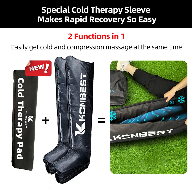Massager Boots,8 Chambers Electric Sports Recovery Massage Air Compression Boots Therapy Leg Massager Physiotherapy Machine