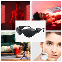 Red LED Infrared Light Protective Glasses Laser Eyes Protection Glasses For Tanning Goggles UV Blocking IPL Laser Safety Glasses