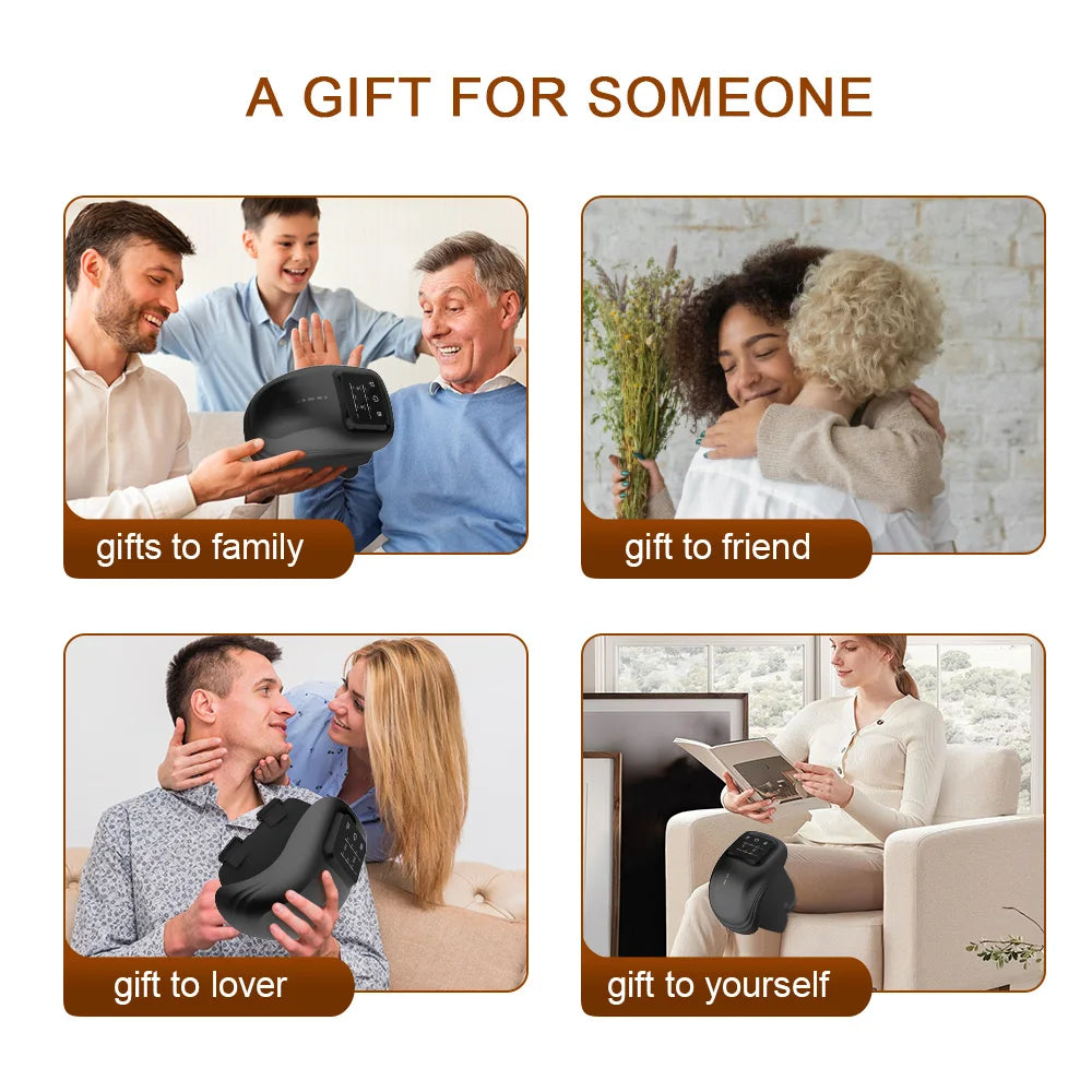 Cordless Heated Knee Massager — Vibration & Heat Therapy for Joint Relief