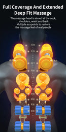 Back Waist Cervical Spine Multifunctional Full Body Neck Shoulder Electric Massage Cushion Household Kneading Shiatsu Massager