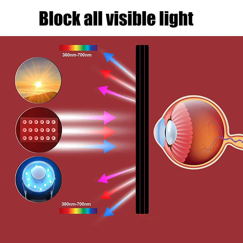 Red LED Infrared Light Protective Glasses Laser Eyes Protection Glasses For Tanning Goggles UV Blocking IPL Laser Safety Glasses