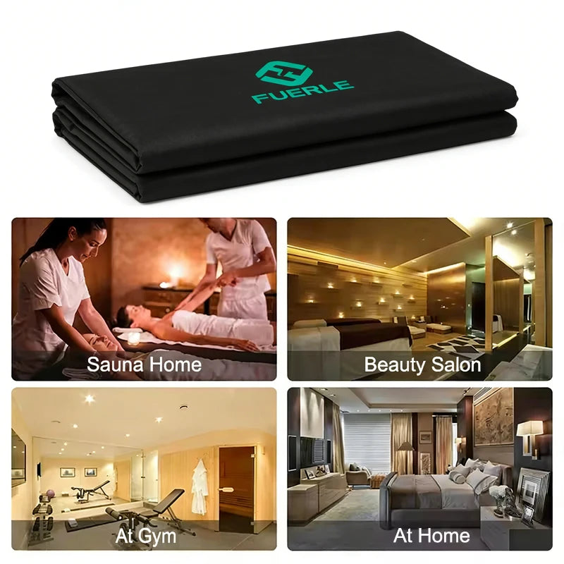 Portable Infrared Sauna Blanket 86-167℉ Carbon Fiber Heating Velcro Non-toxic Waterproof Detox Weight Loss Relaxation Home Spa