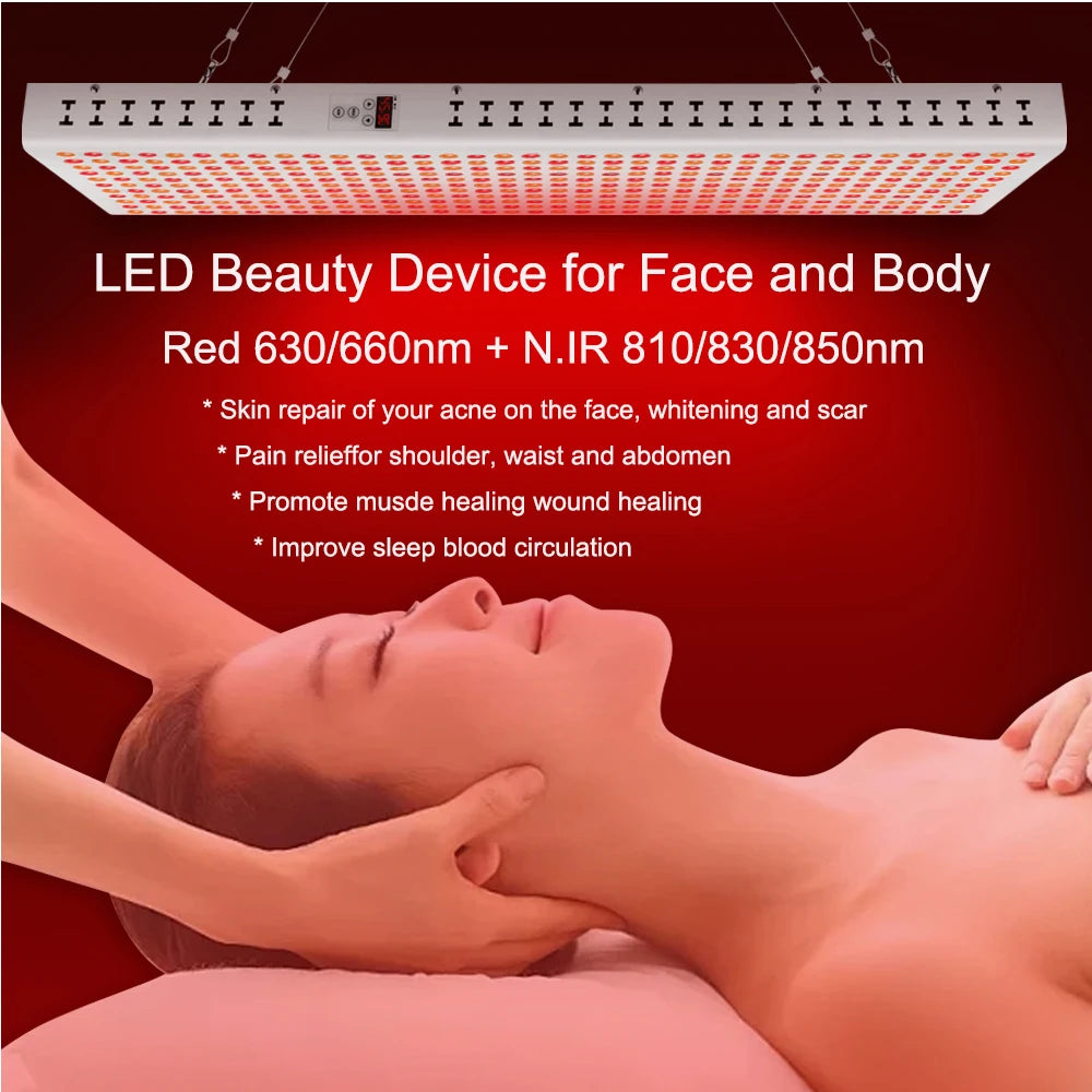 AG-Pro2000 Red Light Therapy Panel — 5-Wavelength LED for Full-Body Recovery