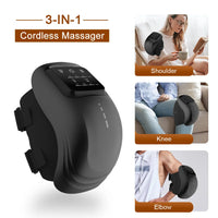 Cordless Heated Knee Massager — Vibration & Heat Therapy for Joint Relief