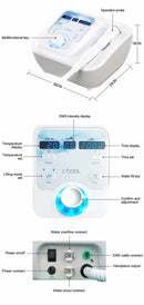 New Cool and Hot Skin Rejuvenation D-Cool Cryo Facial Cooling Massager D-cool Electroporation ION Facial Care Beauty Equipment