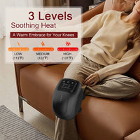 Cordless Heated Knee Massager — Vibration & Heat Therapy for Joint Relief